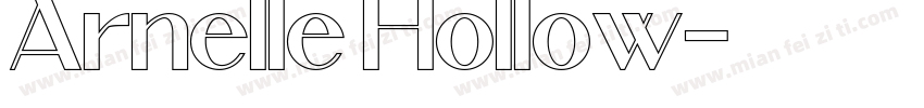 Arnelle Hollow字体转换